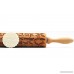 Wooden Laser Engraved Rolling Pin with Cats Pattern for Embossed Cookies - B01799DO6G